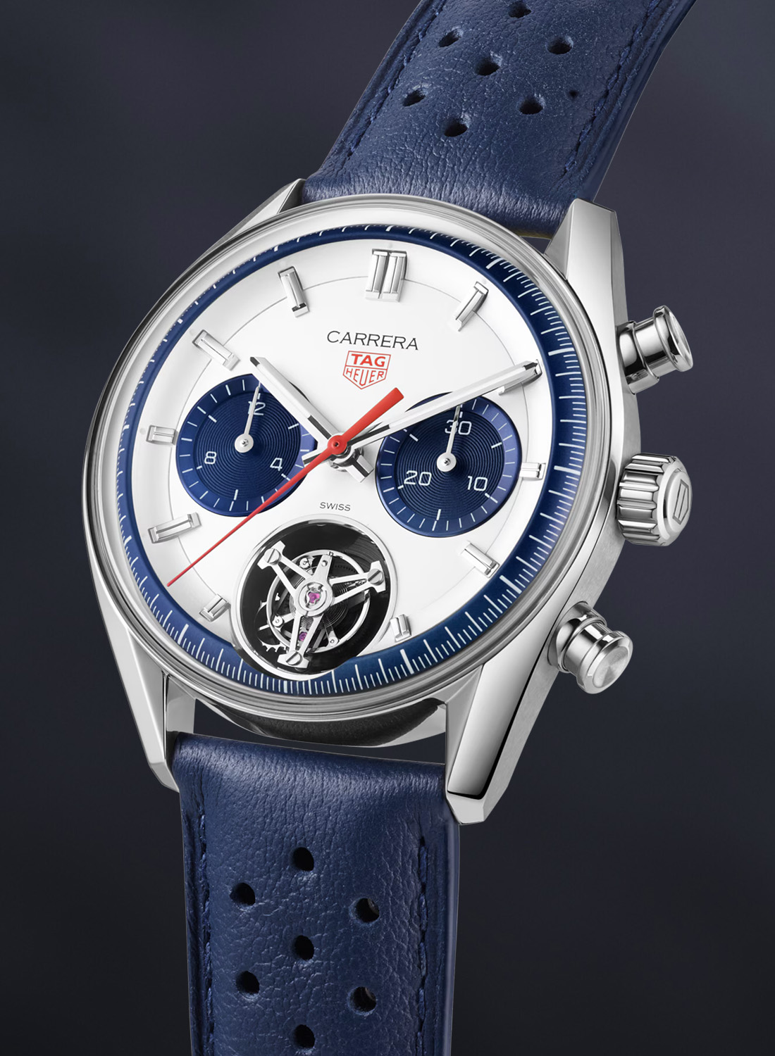 TAG HEUER CARRERA CHRONOGRAPH TOURBILLON BLU PANDA REPLICA