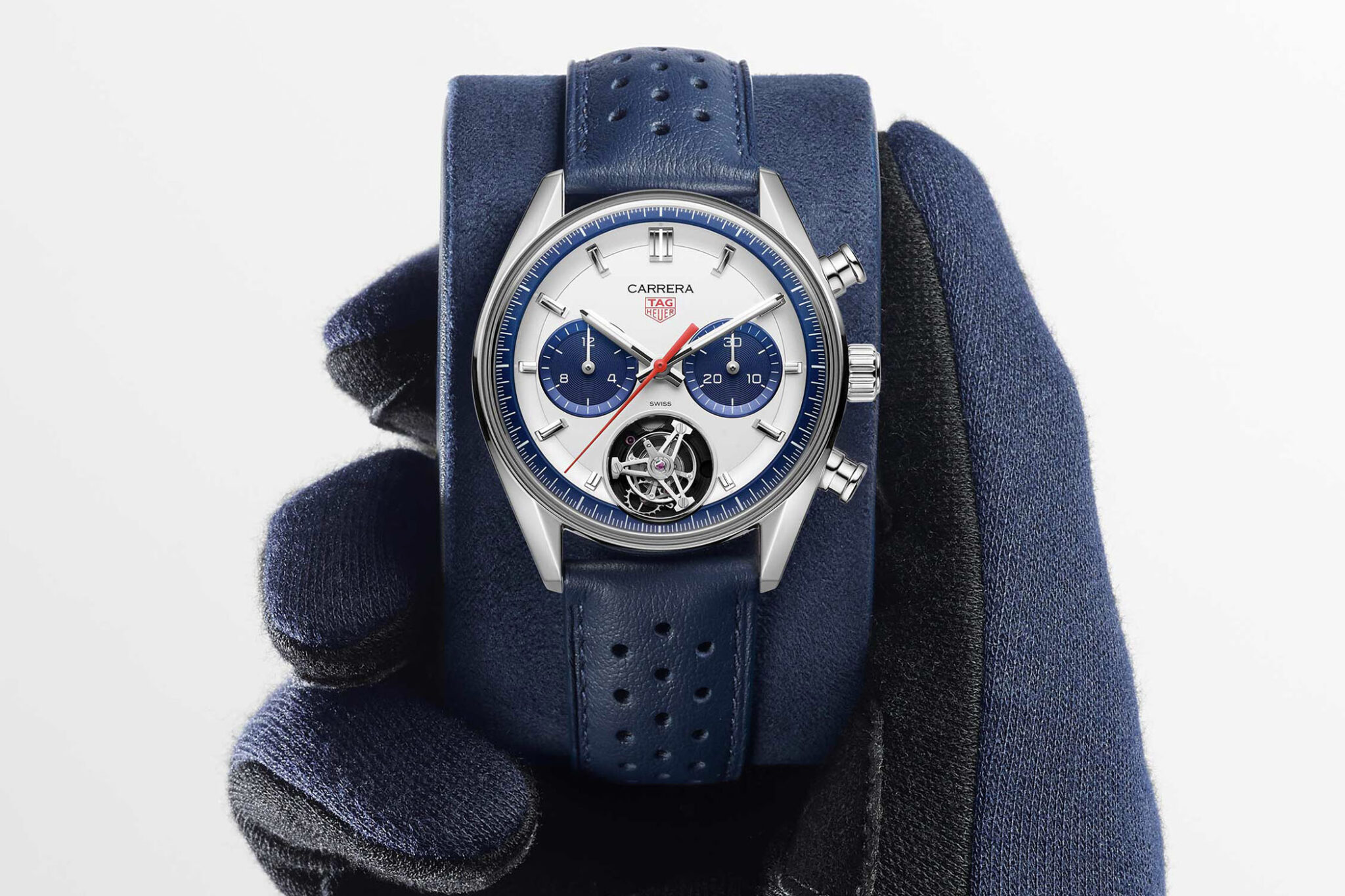 TAG HEUER CARRERA CHRONOGRAPH TOURBILLON BLU PANDA REPLICA