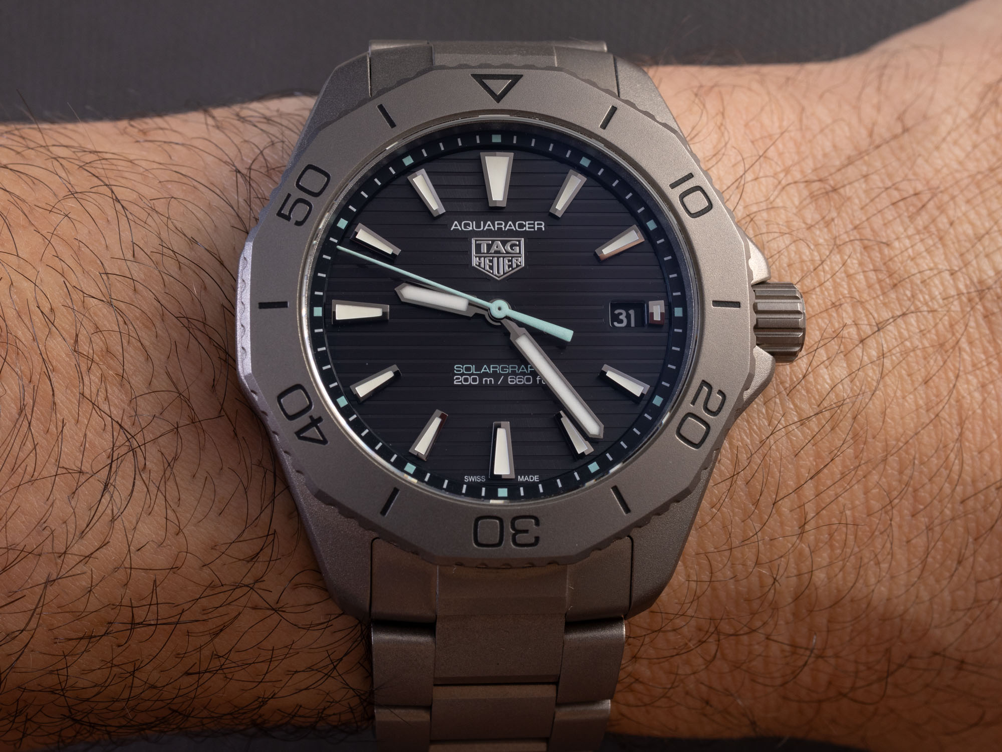 TAG Heuer Aquaracer Professional 200 Solargraph Titanium Replica